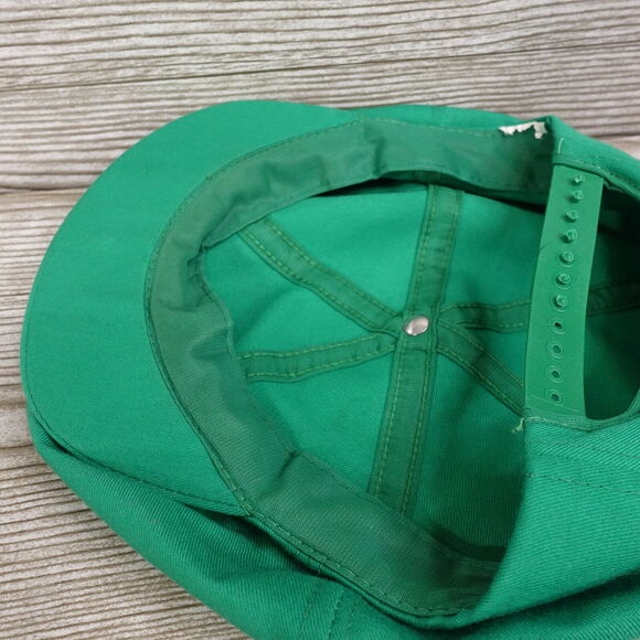 VINTAGE ST PATTYS DAY GREEN ADJUSTABLE NEWSBOYS HAT CAP - Picture 9 of 10